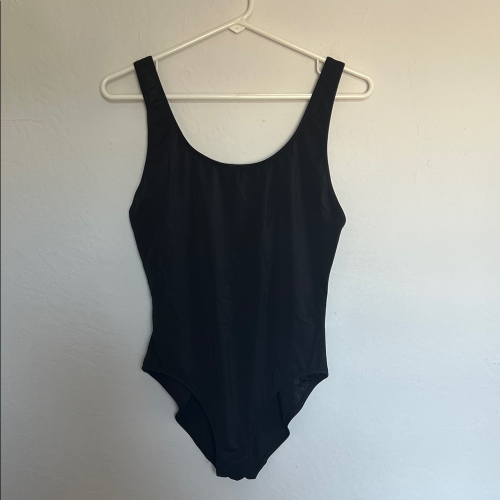 SOLID & STRIPED Classic Black Swimsuit